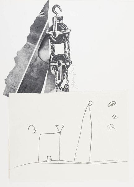 Dine, Jim. Toolbox VIII. Sérigraphie avec collage 