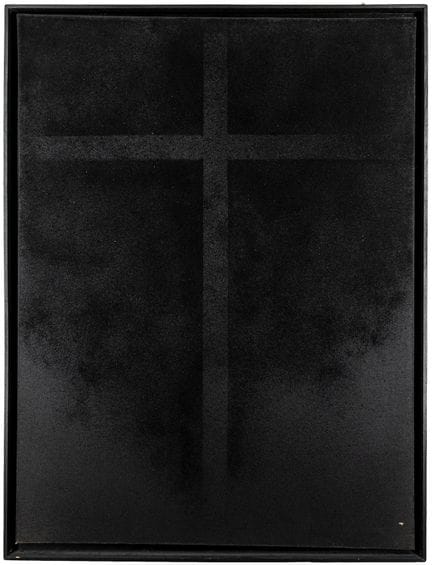 Waller, Jürgen. Croce. Carboncino su tela. 1995. D