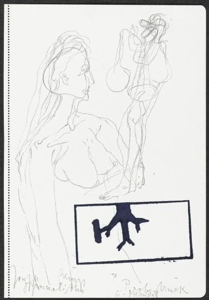 Fluxus - Beuys, Joseph. Ohne Titel. Granolithograp