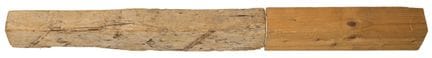 Rückriem, Ulrich. Madera, complementada. Escultura