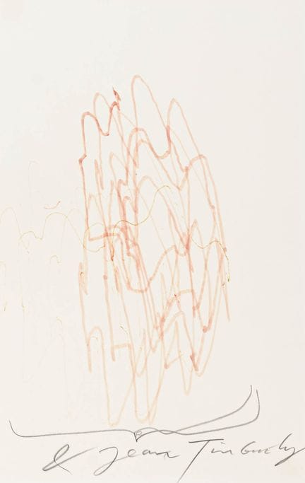 Tinguely, Jean. Meta-Matic n. 6. Disegno a pennare