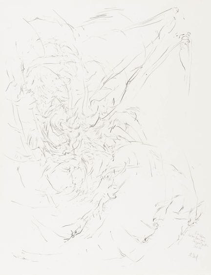Schoofs, Rudolf. « Wilder Wuchs ». Crayon sur véli