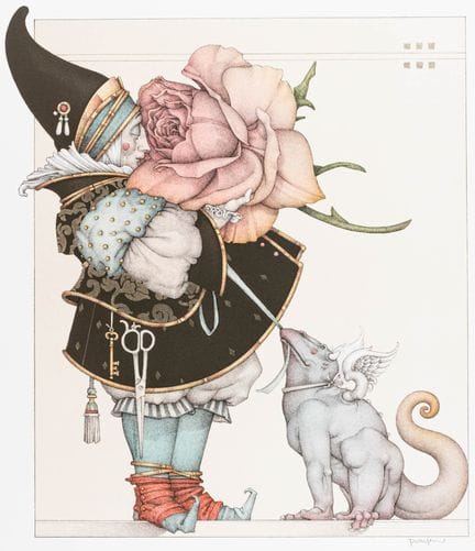 Parkes, Michael. The Rose Collector. Litografía en