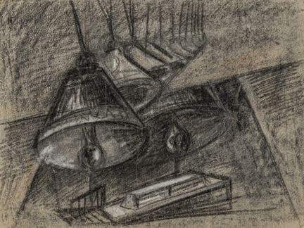 Bychowski, Alexandr Ja. Sans titre. Dessin au fusa