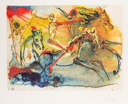 Dali, Salvador. Les Cavaliers de l'Apocalypse. Lit