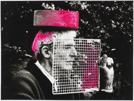 Geiger, Rupprecht. Ohne Titel. Neonpinke Acrylfarb