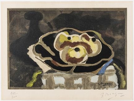 Braque, Georges. Nature morte aux pommes. Collotyp