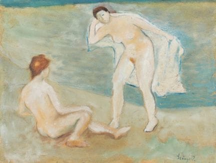Szönyi, István. Untitled. (Women Bathing by the Wa