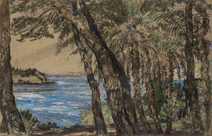 Unger, Hans. Untitled. (Marina di Ragusa). Pastel 