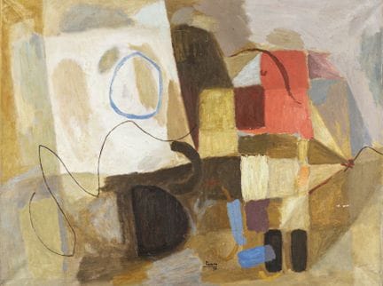 Laabs, Hans. Untitled. (Abstract Composition). Oil