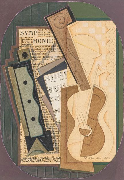 Dreulle, François. Symphony. Mixed media with coll