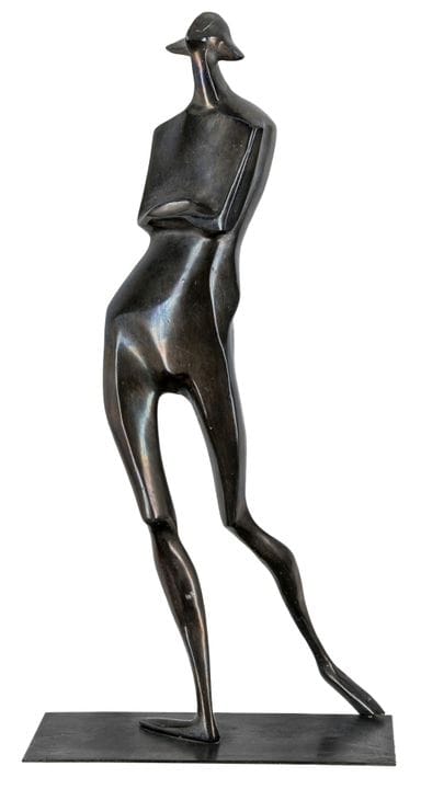 Svoboda, Rudolf. Walking Pierot. Bronze, schwarz p