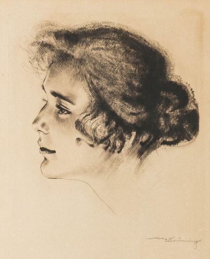 Brüning, Max. Collection de sept gravures à l'eau-