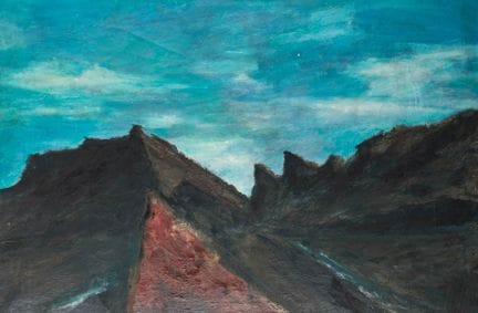 Stepanek, Alice. Saluti al Vesuvio. Olio su tela. 