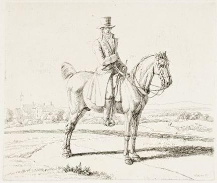 Kobell, Wilhelm von. Die Reiter. 6 Radierungen auf