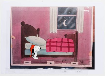 Arte de animación - Peanuts. Cel original «Snoopy 
