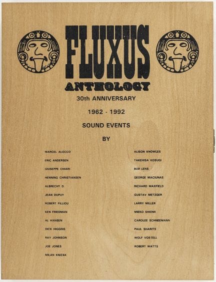 Fluxus - Fluxus Anthology - 30th Anniversary Sound