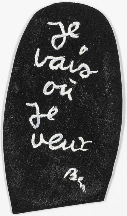 Fluxus - Vautier, Ben. Je vais ou je veux. Beschri