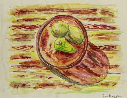 Hauptmann, Ivo. Stillleben. Aquarell auf Papier. R
