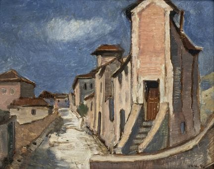 Huth, Willy Robert. Untitled. (Southern City). Oil