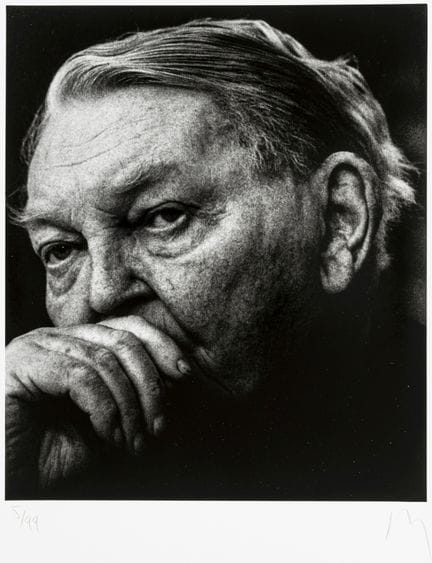 Müller, Konrad Rufus. Die 8 Kanzler. Mappe mit 8 O