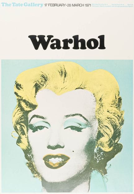 Warhol, Andy. Manifesto stampato in offset per la 