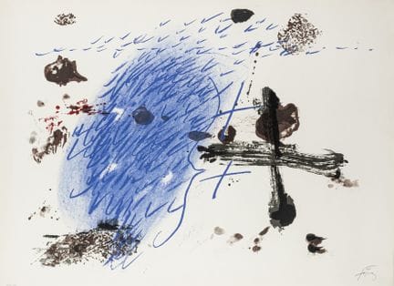 Tàpies, Antoni. Sin título. Litografía en color so
