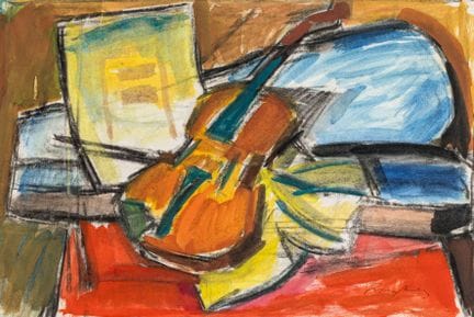 Freytag, Otto. Untitled. (Still Life with Violin).
