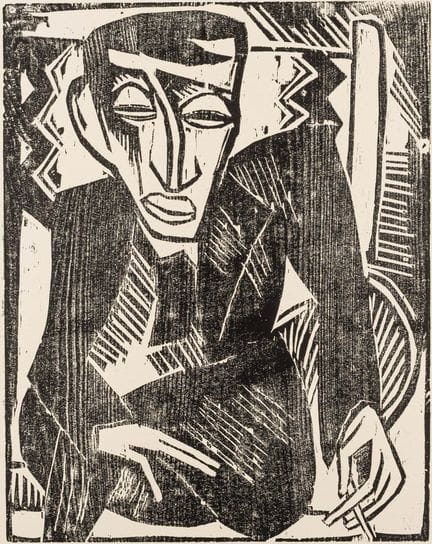 Schmidt-Rottluff, Karl. Retrato de G. (Simon Guttm