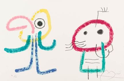 Miró, Joan. L'enfance d'Ubu. Lámina 1007. Litograf