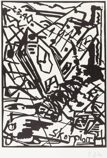Büttner, Werner. Signes du zodiaque. 6 linogravure