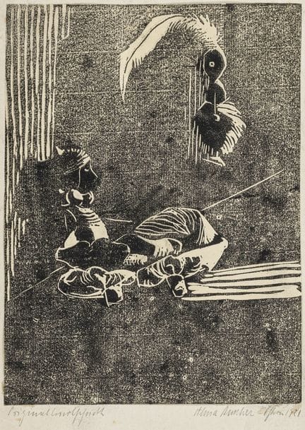 Siedhoff-Buscher, Alma. Sin título. Linograbado so