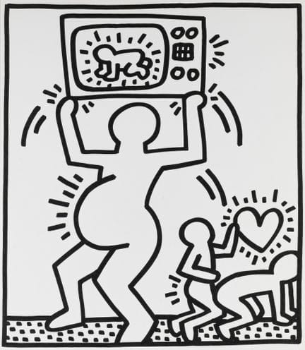 Haring, Keith. Sans titre. (Feuille tirée de la sé