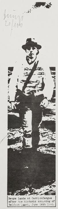 Fluxus - Beuys, Joseph. Belfast. Offset auf dünnem