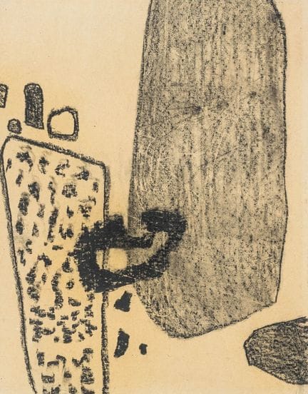 Ackermann, Max. Erinnerung an die Provence. Kohle 