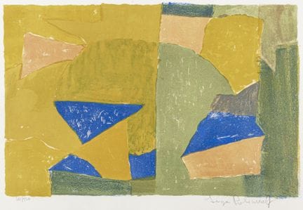 Poliakoff, Serge. Composition in Yellow, Green, Bl