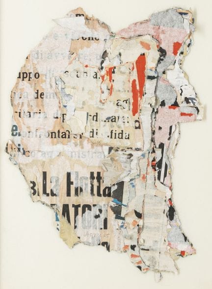 Fluxus - Vostell, Wolf. Ohne Titel. (Affichismus).