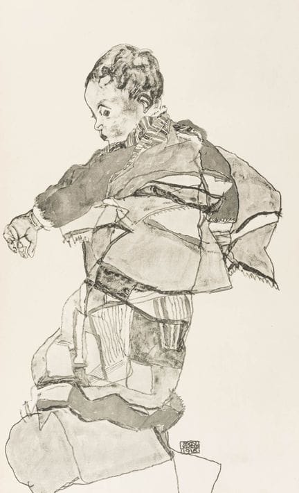 Schiele, Egon. Retrato de un niño (Anton Peschka, 
