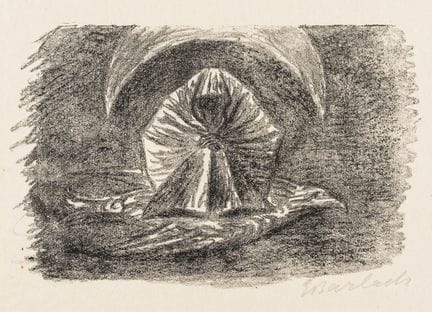 Barlach, Ernst. À la Lune (Mondspuk). Lithographie