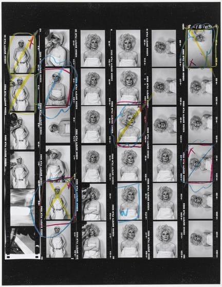 Makos, Christopher. Lady Warhol. Kontaktabzug mit 