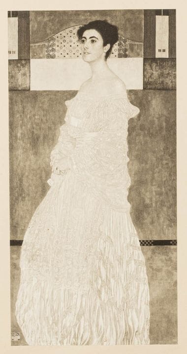 Klimt, Gustav. «Dama con sombrero de flores» / «Ba