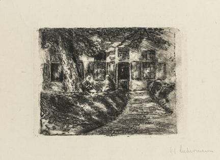 Liebermann, Max. Bajo los árboles (Altweiberhaus e