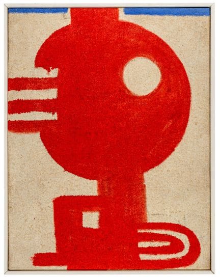 阿克曼，马克斯。无题。油画，画布为粗纹麻布。画作背面画框上签名并注明日期：“阿克曼 1966年6月2