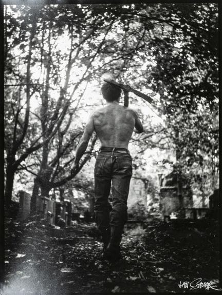 Saudek, Jan. Senza titolo. (Autoritratto con picco