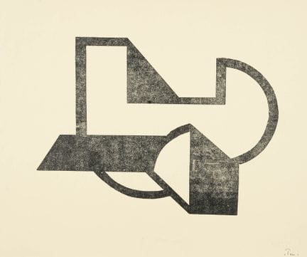 Peri, László. «Raumkonstruktion 7». Linograbado so