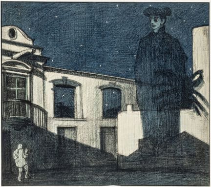 Wölfle, Alphons. Vision nocturne effrayante. Dessi