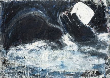 Hartmann, Thomas. Swimmer. Oil on canvas. Signed "