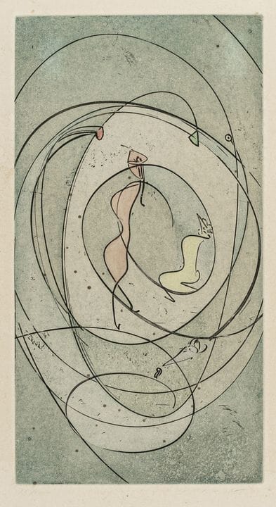 Ernst, Max. Sans titre. Gravure à l’aquatinte sur 