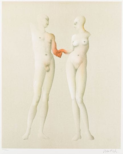 Wunderlich, Paul. Colección de 4 litografías en co