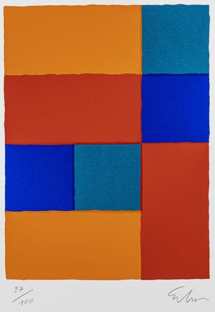 Erben, Ulrich. Sans titre. Sérigraphie en couleur 